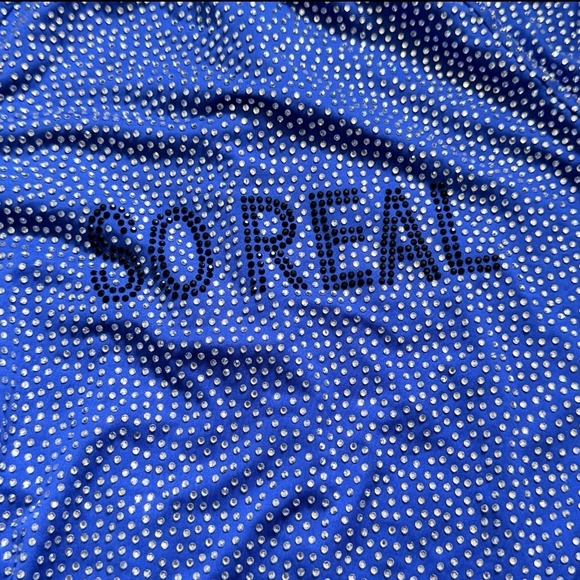 GSUWOO BLUE SPARKLY ONE PIECE SOREAL Women’s Size Small - Picture 3 of 7